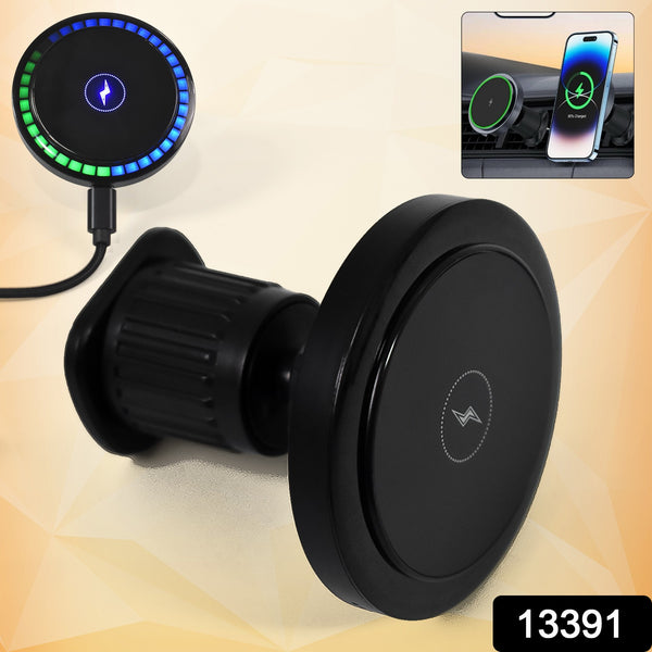 Magnetic Phone Mount Wireless Charger  Music Reactive Lights (1 Set)