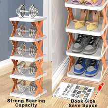 9097 Smart Shoe Rack With 6 Layer Shoes Stand Multifunctional Entryway Foldable  Collapsible Door Shoe Rack Free Standing Heavy Duty Plastic Shoe Shelf Storage Organizer Narrow Footwear Home