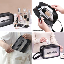 Medium Zippered Cosmetic Pouch Toiletry Bag For Cosmetics (1 Pc)
