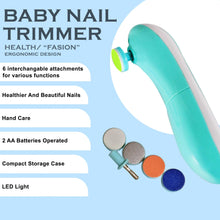 Baby Nail Trimmer  Clippers  6 Grinding Head (Multi Color  1 Pc  Battery Not Included)