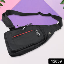 12859 Waterproof Anti Theft Cross-body Fanny Pack Waist Bag Shoulder Bags Chest Men Casual Fashion Usb Charging Earphone Hook Sling Travel Bag (1 Pc)