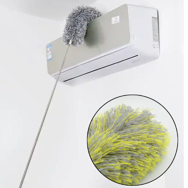 8862 Long Handle Microfiber Duster For Cleaning Microfiber Hand Duster Washable Microfiber Cleaning Tool Extendable Dusters For Cleaning Office Car Computer Air Condition Washable Duster (62cm)