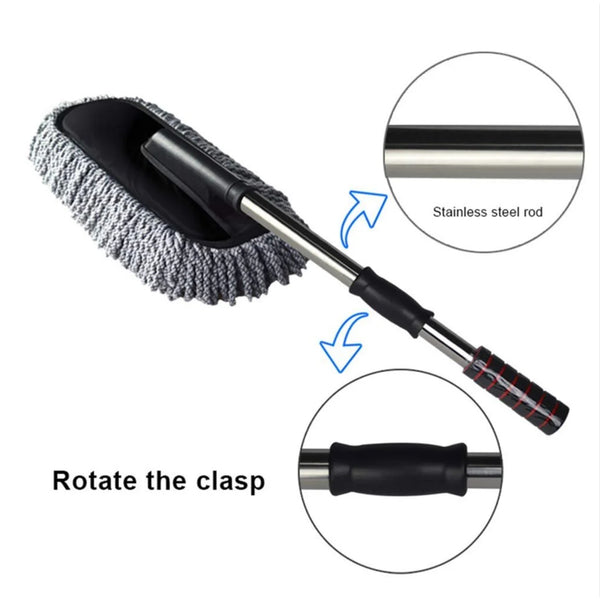 Car Dust Brush  Gentle And Efficient Cleaning Tool For Interior And Exterior (1 Pc)