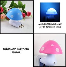 0254 Automatic Night Sensor Mushroom Lamp (0.2 Watt Multicolour)