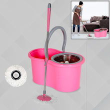 Easy Cleaning Mop With Bucket For Floor Cleaning 360 Spin Floor Cleaning (1 Set  Mix Color)