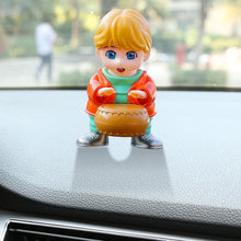 Creative Solar Drummer Car Aromatherapy Solar Powered Car Air Freshener (1 Pc)