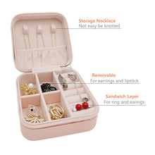 8782 Jewellery Box For Women Mini Portable Jewelry Box Organiserpu Leather Jewlerrying Display Holder Small Travel Jewellery Box For Girls Women Mother Daughte Travel Ring Pendant Earring Necklace Storage Case