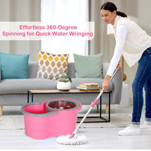 Easy Cleaning Mop With Bucket For Floor Cleaning 360 Spin Floor Cleaning (1 Set  Mix Color)