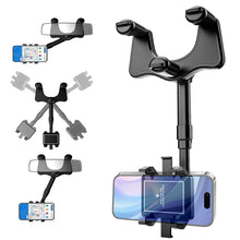 360  Rotating Car Rear View Mirror Phone Holder (1 Pc)